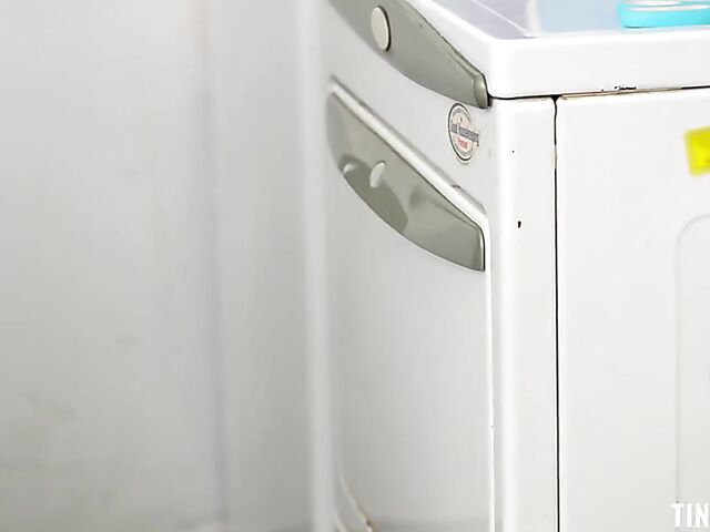 Petite blonde Britt Blair is her stepbrother's fuck toy