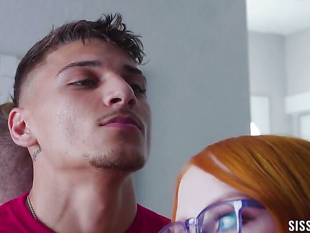 Crazy group sex with stepsisters Cherry Fae and Lacy Tate