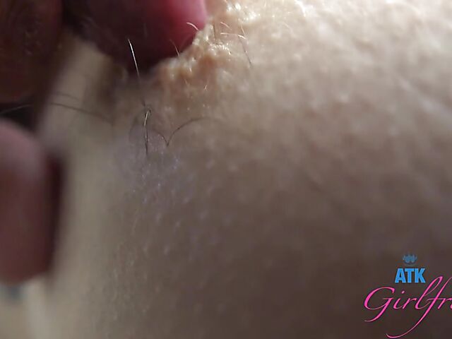 Very hairy pussy fuck and foot massage POV style with Pearl Sage