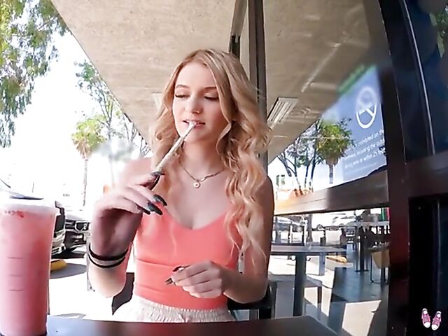 Naughty small tits girl Stephanie Gwen wants to be your fuckdoll