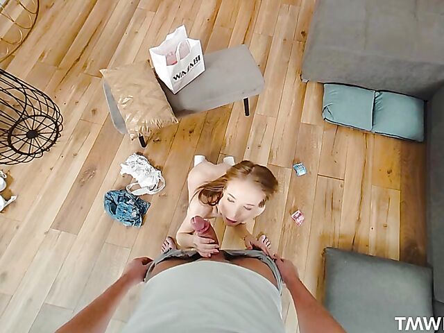 Virtual POV sex with blue-eyed cute babe Nata Ocean