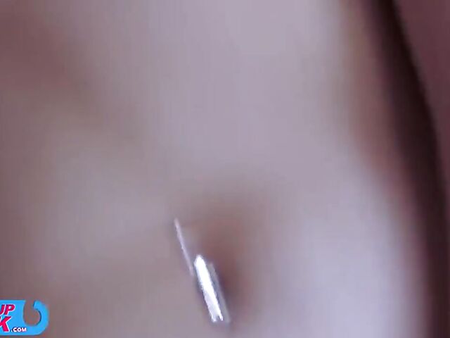 Double penetration after waking up with pink-haired Marie Diaz