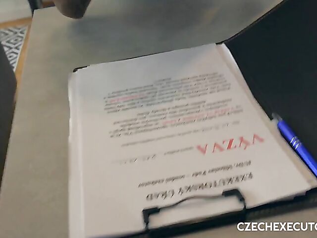 Czech reality porn with tattooed Silvia Dellai getting banged by the executor