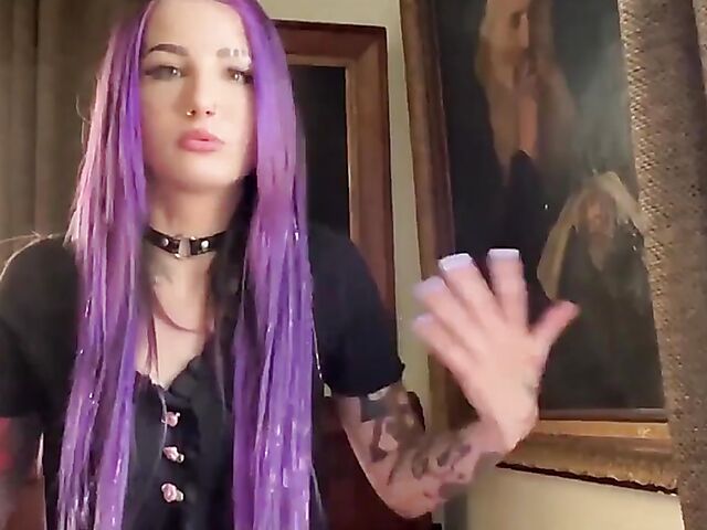 POV squirt fuck with purple-haired Valerica Steele