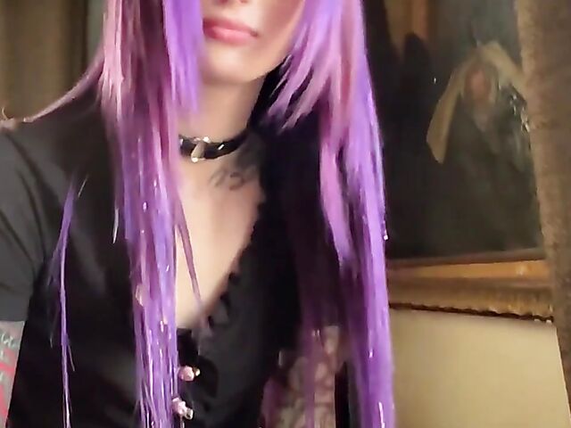 POV squirt fuck with purple-haired Valerica Steele