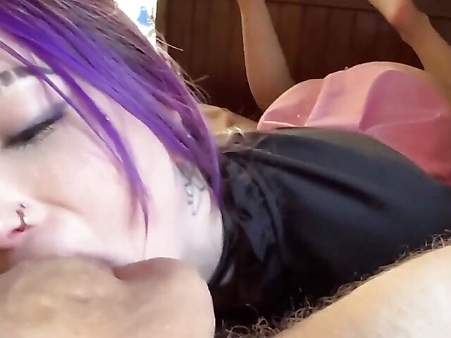 POV squirt fuck with purple-haired Valerica Steele