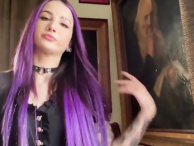 POV squirt fuck with purple-haired Valerica Steele