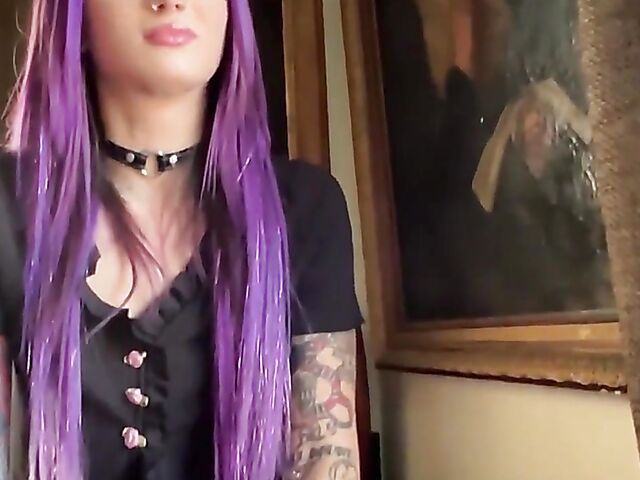 POV squirt fuck with purple-haired Valerica Steele
