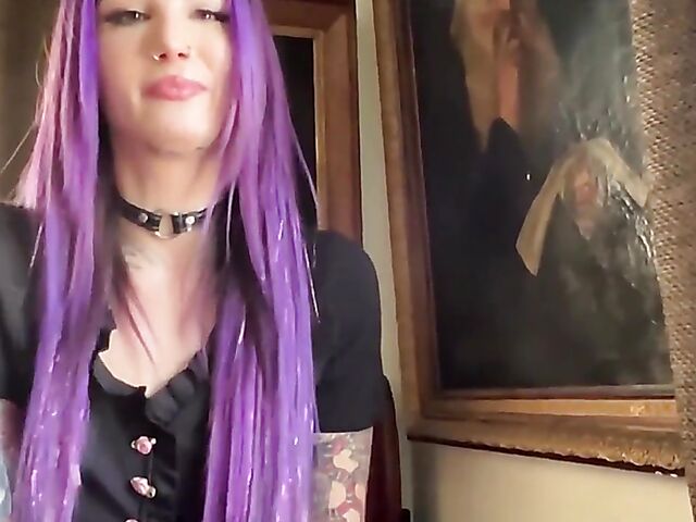 POV squirt fuck with purple-haired Valerica Steele