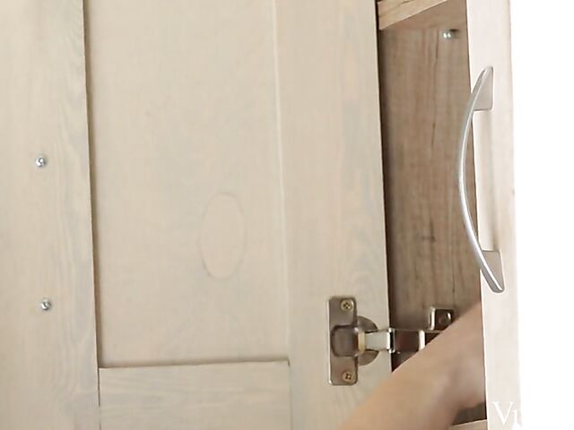 Sensual lesbian breakfast in the garden with Mia Evans and Ophelia Dust