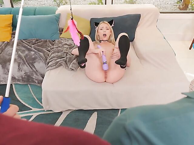 Two cocks and double facial for small tits blonde kitten for Cecelia Taylor