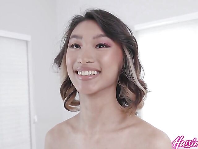 Xoey Li - Vietnamese shaved asian casting with a white guy