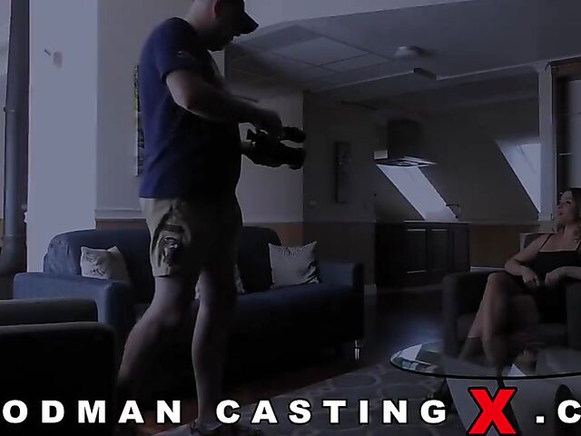 Woodman casting interview and oral test with Mya Quinn