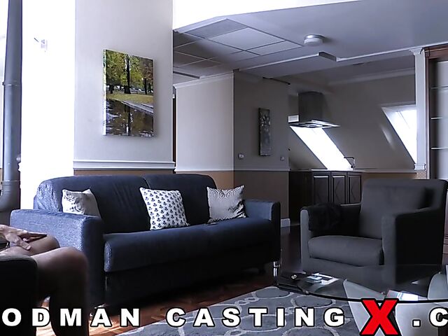 Woodman casting interview and oral test with Mya Quinn