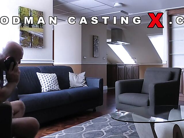 Woodman casting interview and oral test with Mya Quinn