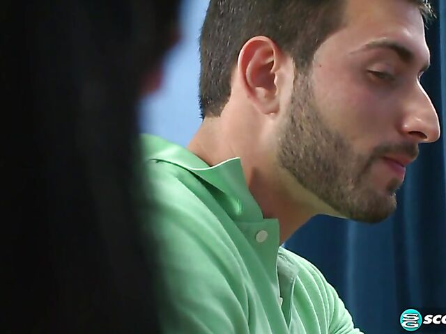 Jenna Ross - Teen brunette gets banged in the classroom