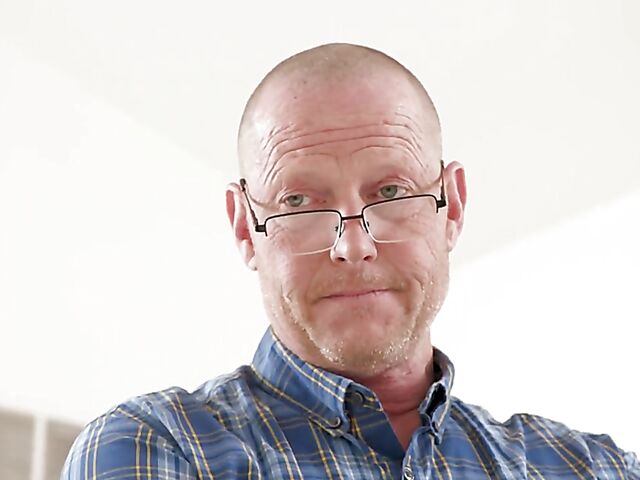 Lucky old man watches his naughty young stepdaughter Freya Parker suck and fuck