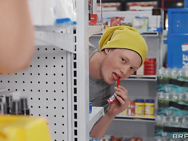 Busty ebony Jordyn Falls gets caught with Gaby Ortega at the convenience store and squirts with Jimmy Michaels