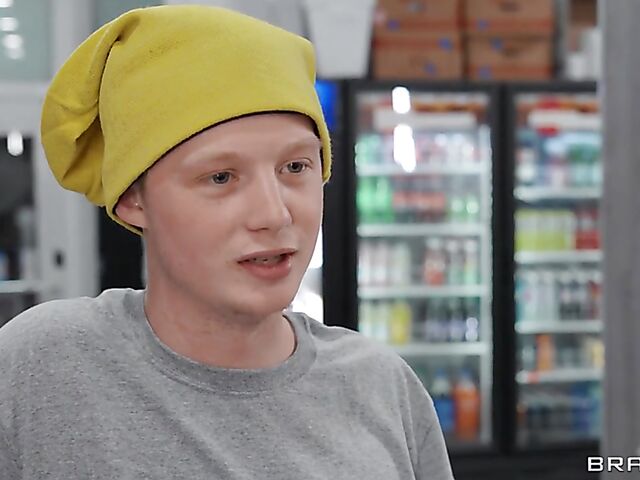 Busty ebony Jordyn Falls gets caught with Gaby Ortega at the convenience store and squirts with Jimmy Michaels