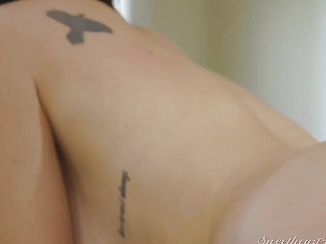 Kylie Rocket and Theodora Day's girl-on-girl strap-on scene