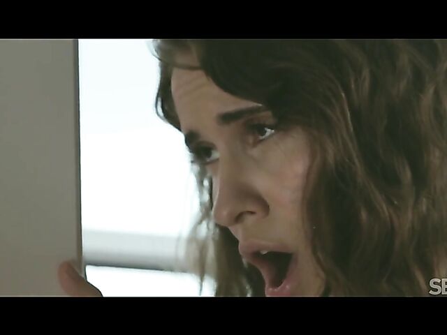 Erotic lesbian fingering by the window with Ann Joy and Lili Charmelle