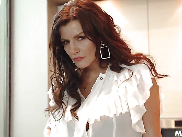 Milf and teen couple threesome featuring Becky Bandini and Katya Rodriguez