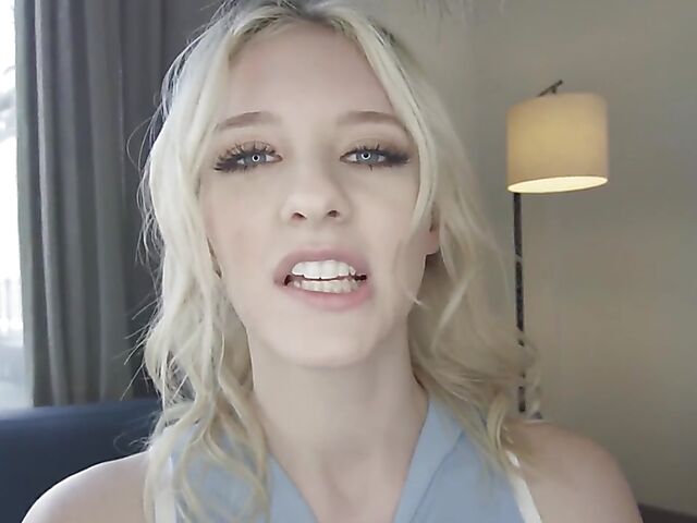 Melody Marks - Pretty young blonde with beautiful eyes gets boned