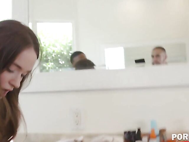 Pale teen interracial anal with black repair man featuring Hazel Moore