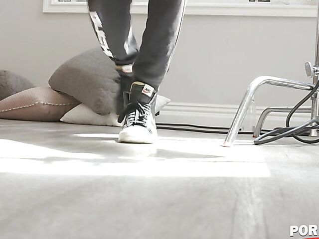 Pale teen interracial anal with black repair man featuring Hazel Moore