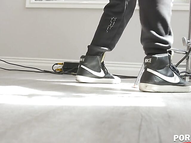 Pale teen interracial anal with black repair man featuring Hazel Moore