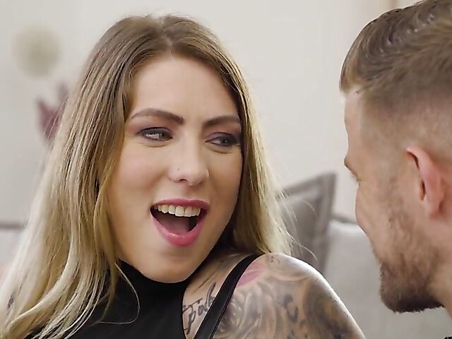 Black stockings anal with inked Mia Blow