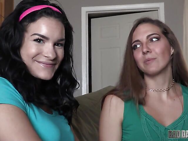 POV FFM threesome with mommy featuring Eden Sin and Sadie Holmes