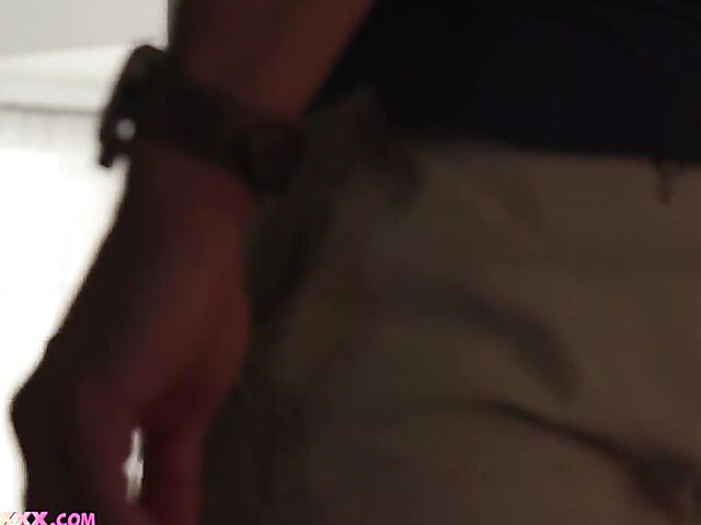 Slim milf brunette with fake tits Shay Sights has something for her stepson