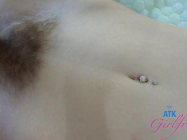 Hairy ATK girlfriend Kallie Taylor massaged and fucked from your point of view