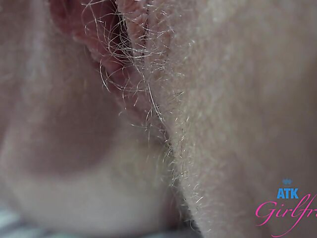 Hairy ATK girlfriend Kallie Taylor massaged and fucked from your point of view