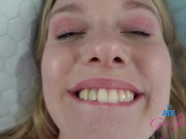 Hairy ATK girlfriend Kallie Taylor massaged and fucked from your point of view