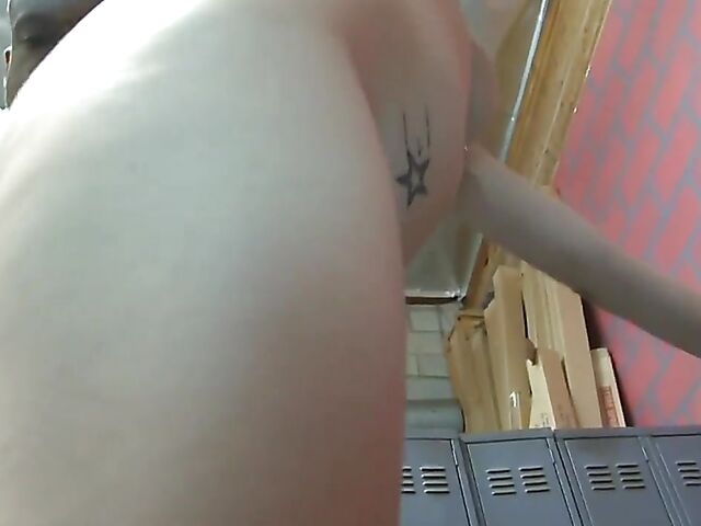 Teen cheerleader interracial fucking and armpit licking in the locker room