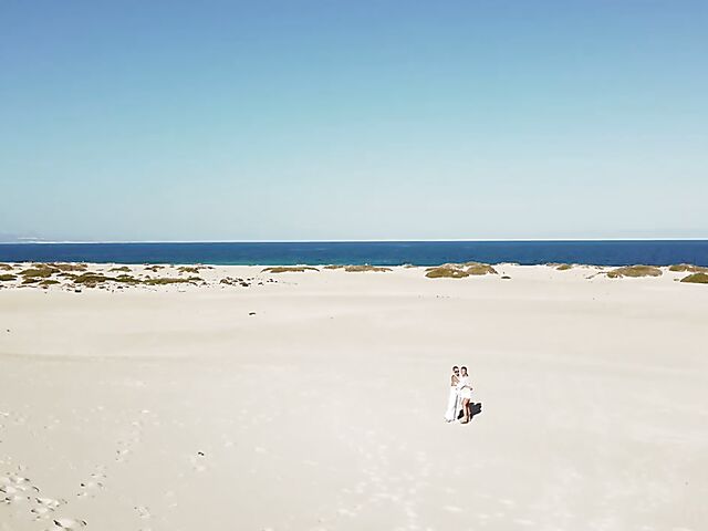 Dirty beach sex in Tenerife with Agatha Vega