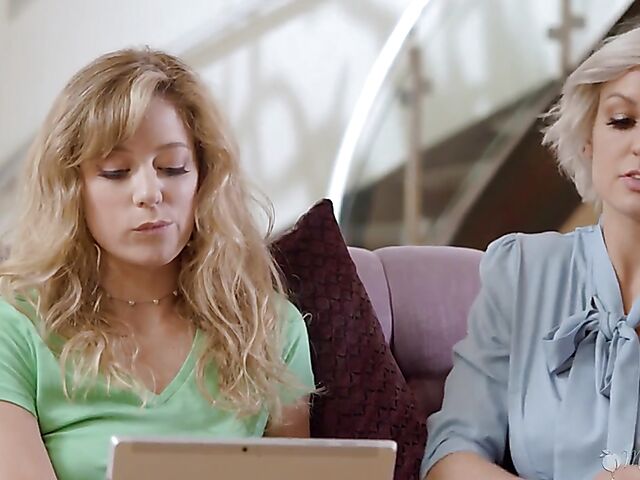 Lesbian MILF seduction with Kenzie Taylor and River Lynn