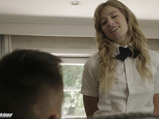 Skirt fuck with naughty schoolgirl River Lynn