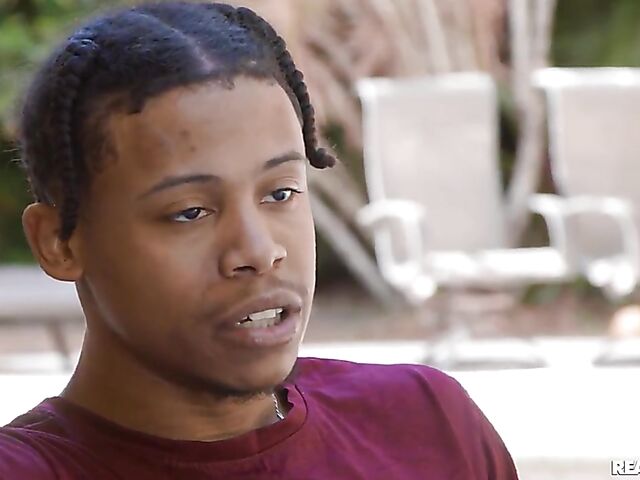 Mackenzie Mace enjoying a young black cock during lockdown