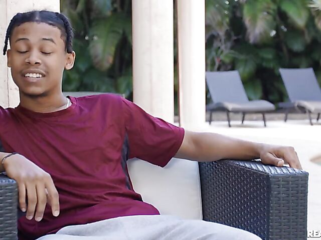 Mackenzie Mace enjoying a young black cock during lockdown