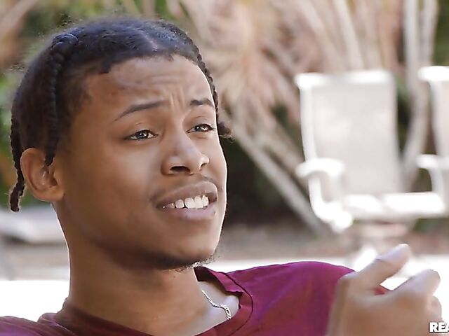 Mackenzie Mace enjoying a young black cock during lockdown