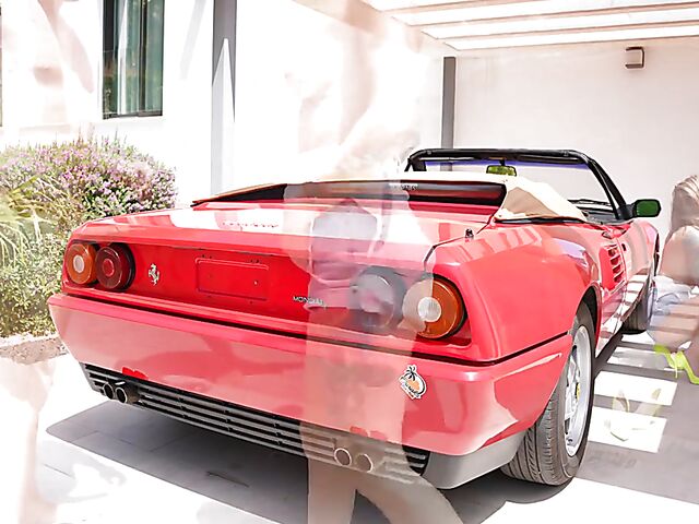 Yuli & Mateo - Red Ferrari and hot outdoor sex