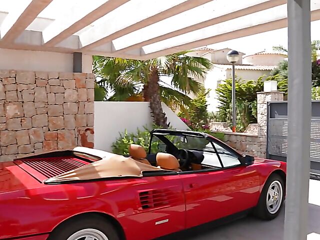 Yuli & Mateo - Red Ferrari and hot outdoor sex