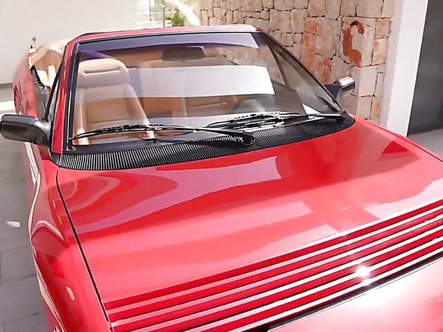 Yuli & Mateo - Red Ferrari and hot outdoor sex