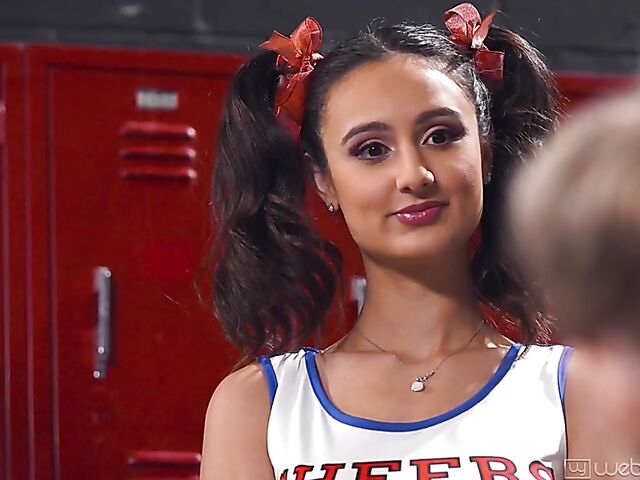 Squirting lesbian cheerleaders Eliza Ibarra and Coco Lovelock