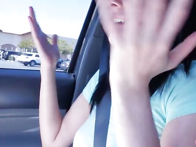 POV brunette Celestina Blooms is good at sucking