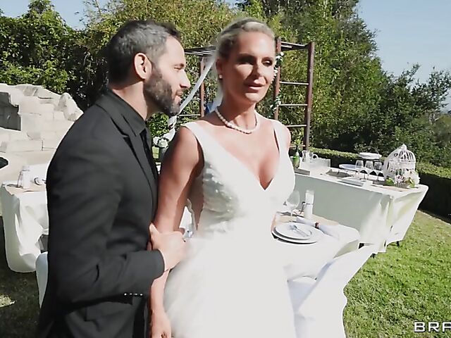 MILF bride Phoenix Marie DP session she won't soon forget