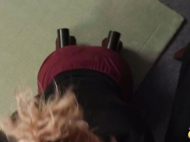 CFNM blowjob in a mini skirt with Chloe Famee